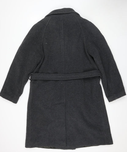 Womens UK Size UK 12 ANNE WEYBURN Black Overcoat