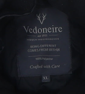 Mens UK Size XL Vedoneire Blue Quilted Coat