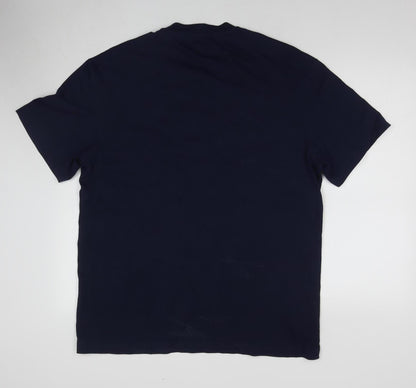 Lee Men's Navy Crew Neck T-Shirt - Large