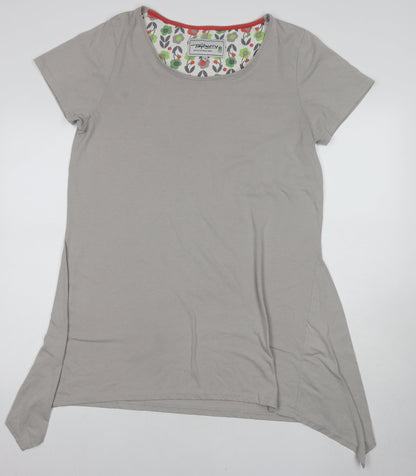 Tayberry Women's Grey T-Shirt L/XL Short Sleeve Basic