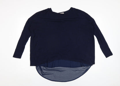 Womens UK Size M Label Lab Blue Tunic Blouse
