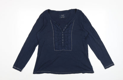 Womens UK Size 18 Marks and Spencer Blue Tunic Blouse