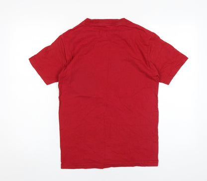 Unisex Adults UK Size S Gildan Red Basic T-Shirt