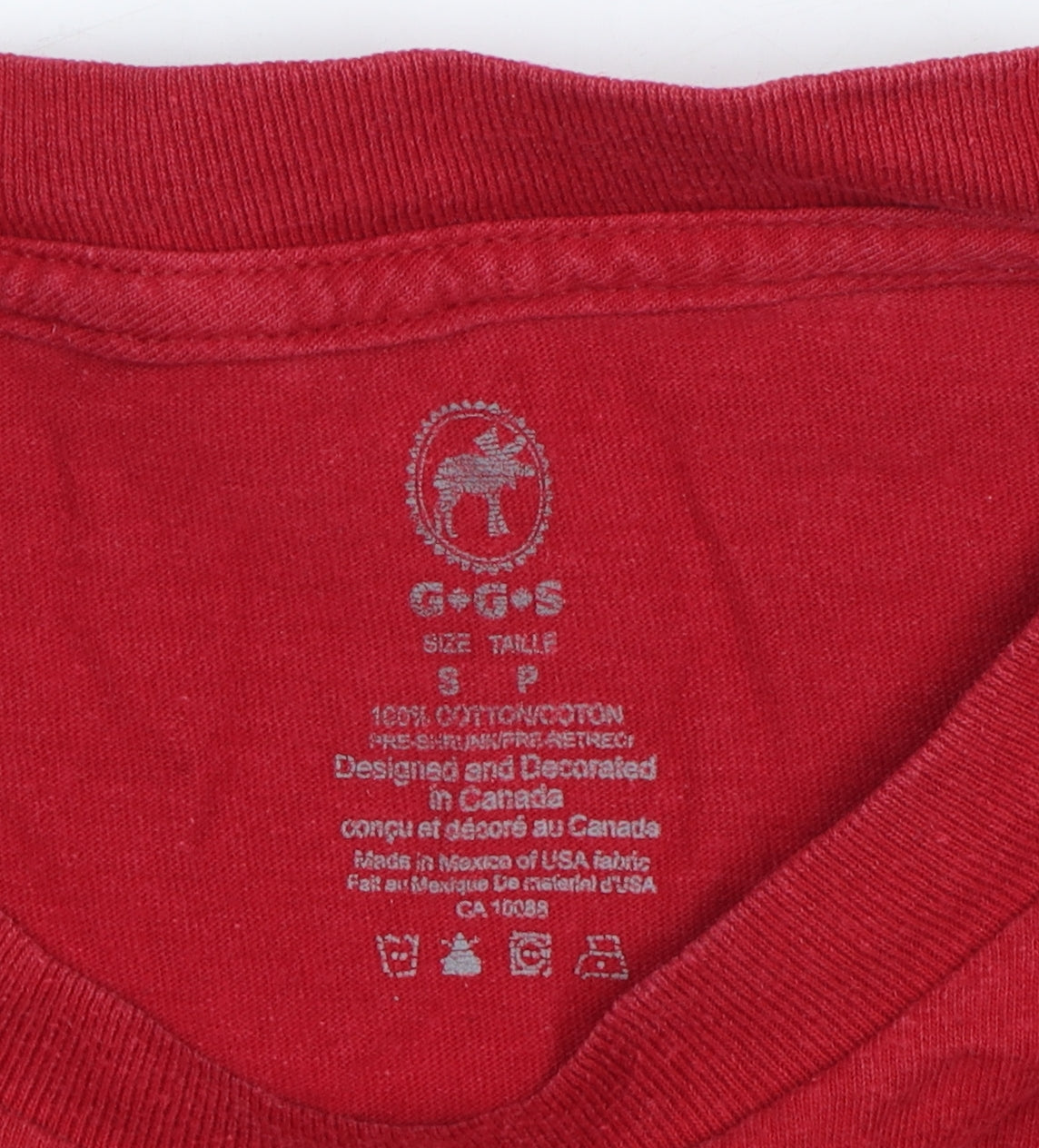 Unisex Adults UK Size S Gildan Red Basic T-Shirt
