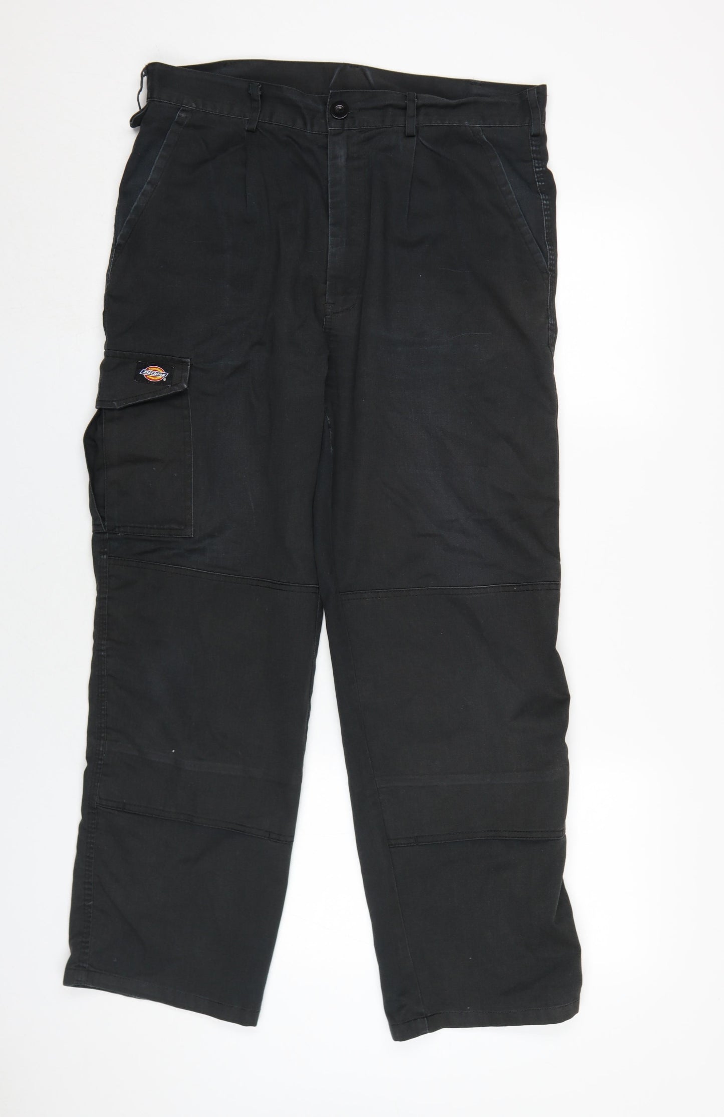Dickies Men's Black Cargo Trousers Size 34S