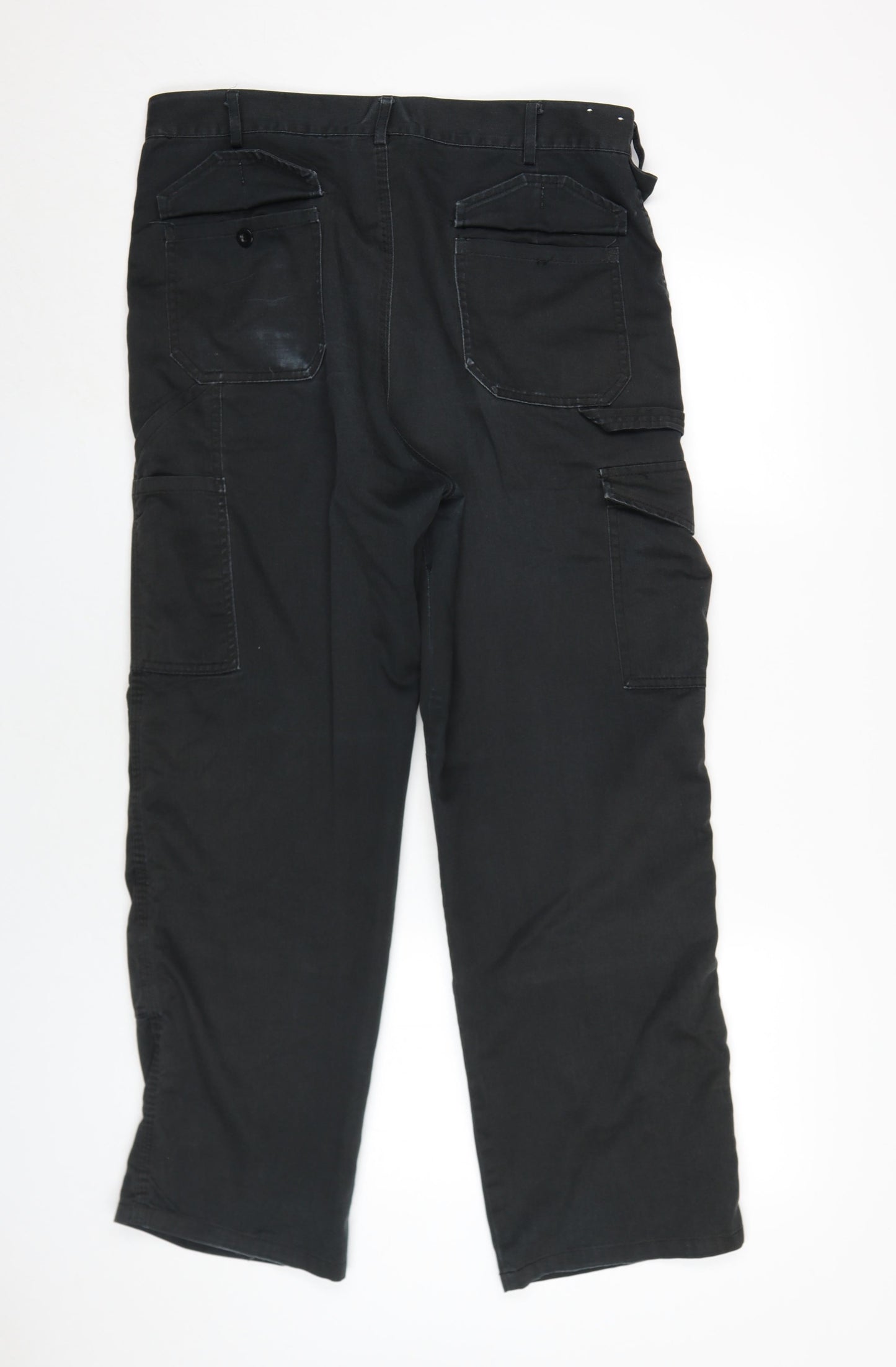 Dickies Men's Black Cargo Trousers Size 34S