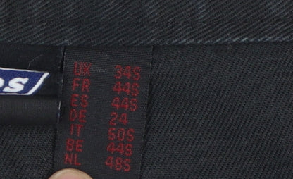 Dickies Men's Black Cargo Trousers Size 34S