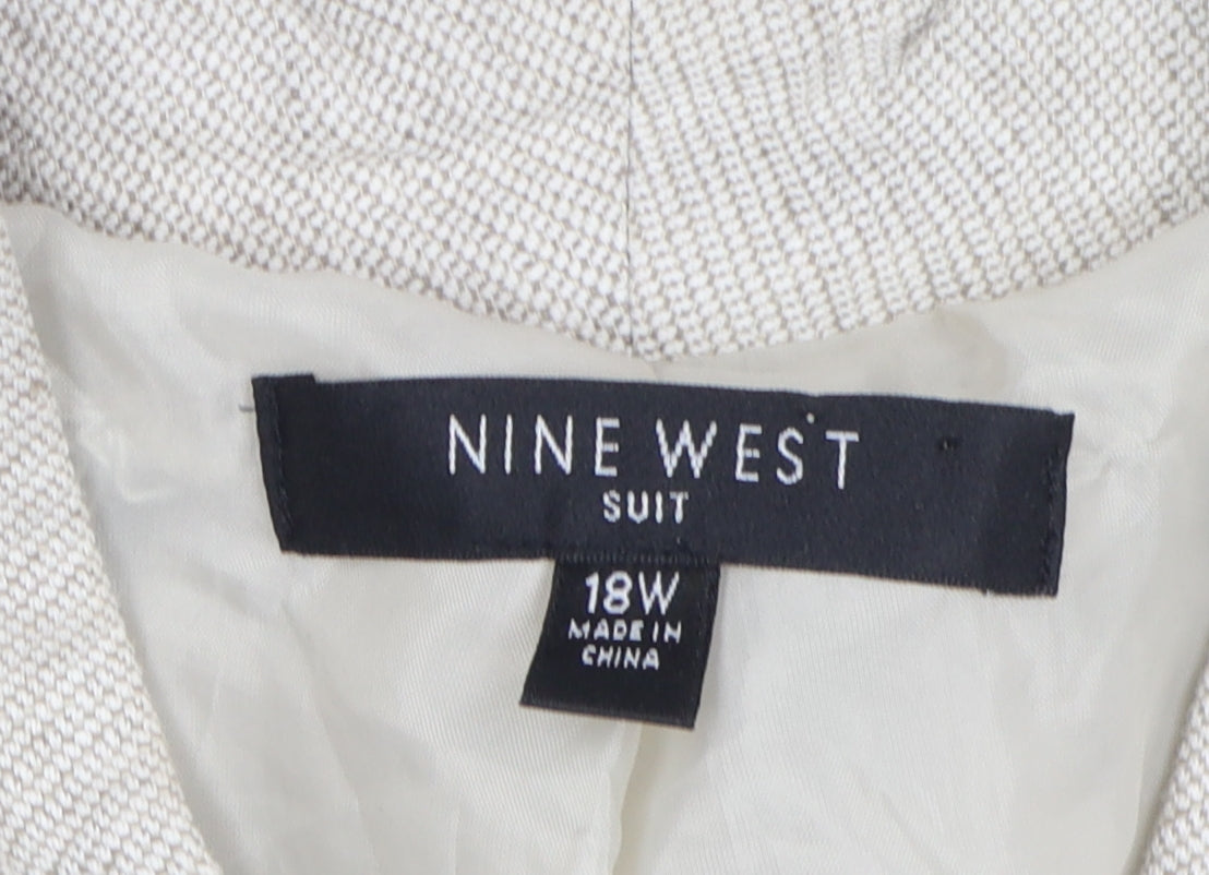 Nine West Women's Beige Blazer Size 18 Plus Classic