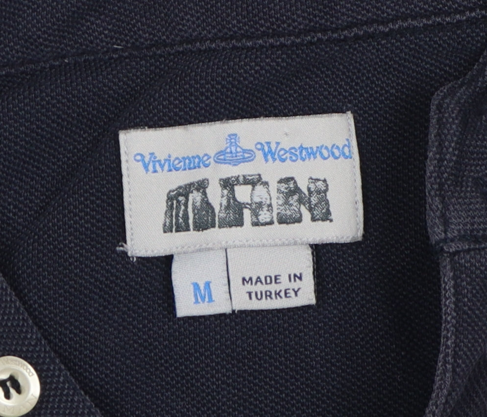 Vivienne Westwood Men's Blue Polo M, Designer Style