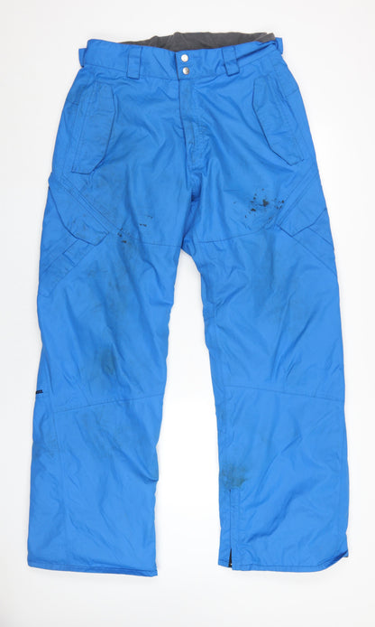Shredz Men's Blue Snow Pants - L, Waterproof & Breathable