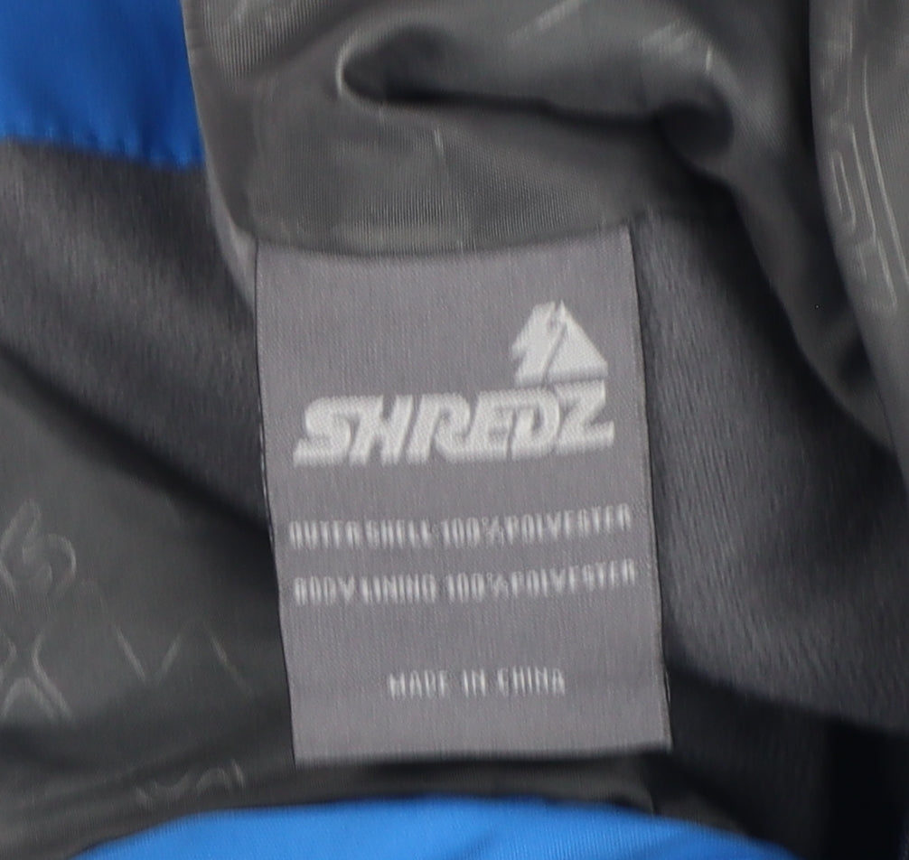 Shredz Men's Blue Snow Pants - L, Waterproof & Breathable