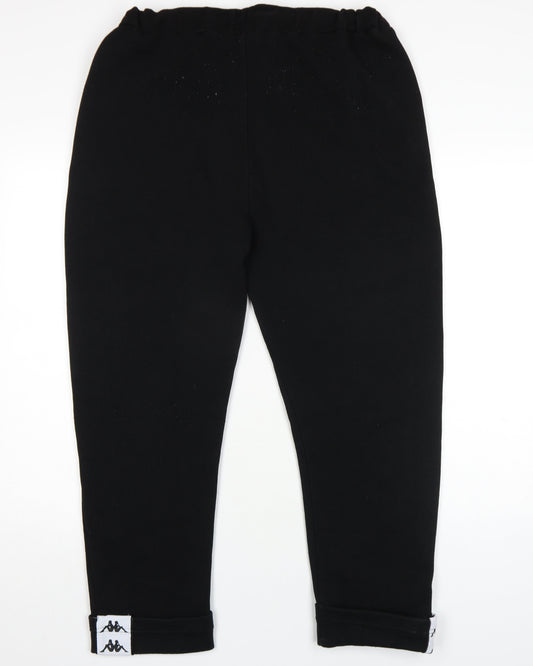 Kappa Men's Black Joggers, L, Casual Sportswear