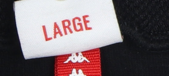 Kappa Men's Black Joggers, L, Casual Sportswear