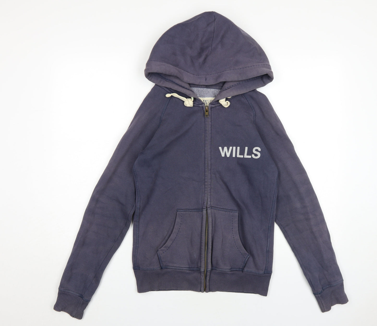Womens UK Size 8 Jack Wills Blue Full Zip Hoodie
