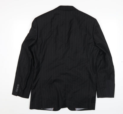 Mens UK Size 38 Greenwoods Regular Black Suit Jacket