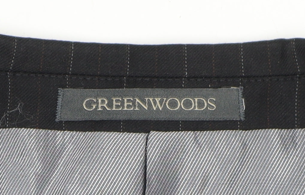 Mens UK Size 38 Greenwoods Regular Black Suit Jacket
