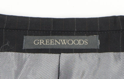 Mens UK Size 38 Greenwoods Regular Black Suit Jacket