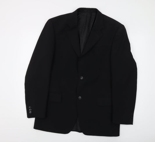 Mens UK Size 38 Farah Regular Black Suit Jacket