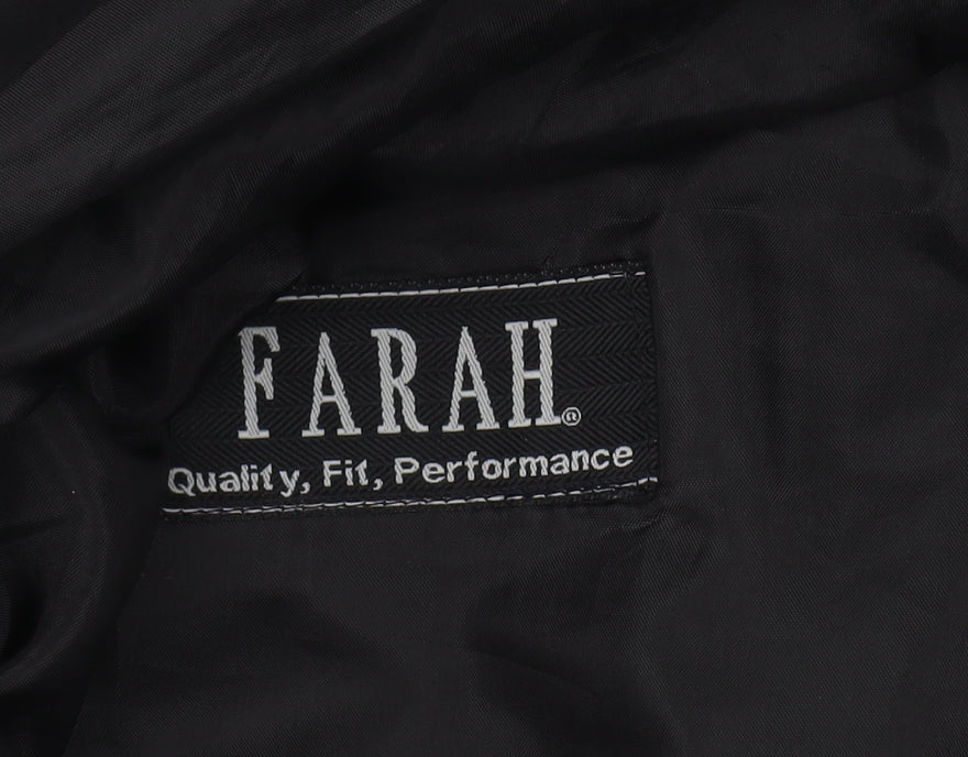 Mens UK Size 38 Farah Regular Black Suit Jacket