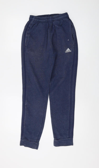 Unisex Adultss UK Size XS adidas Regular Fit Jogger Blue Trousers