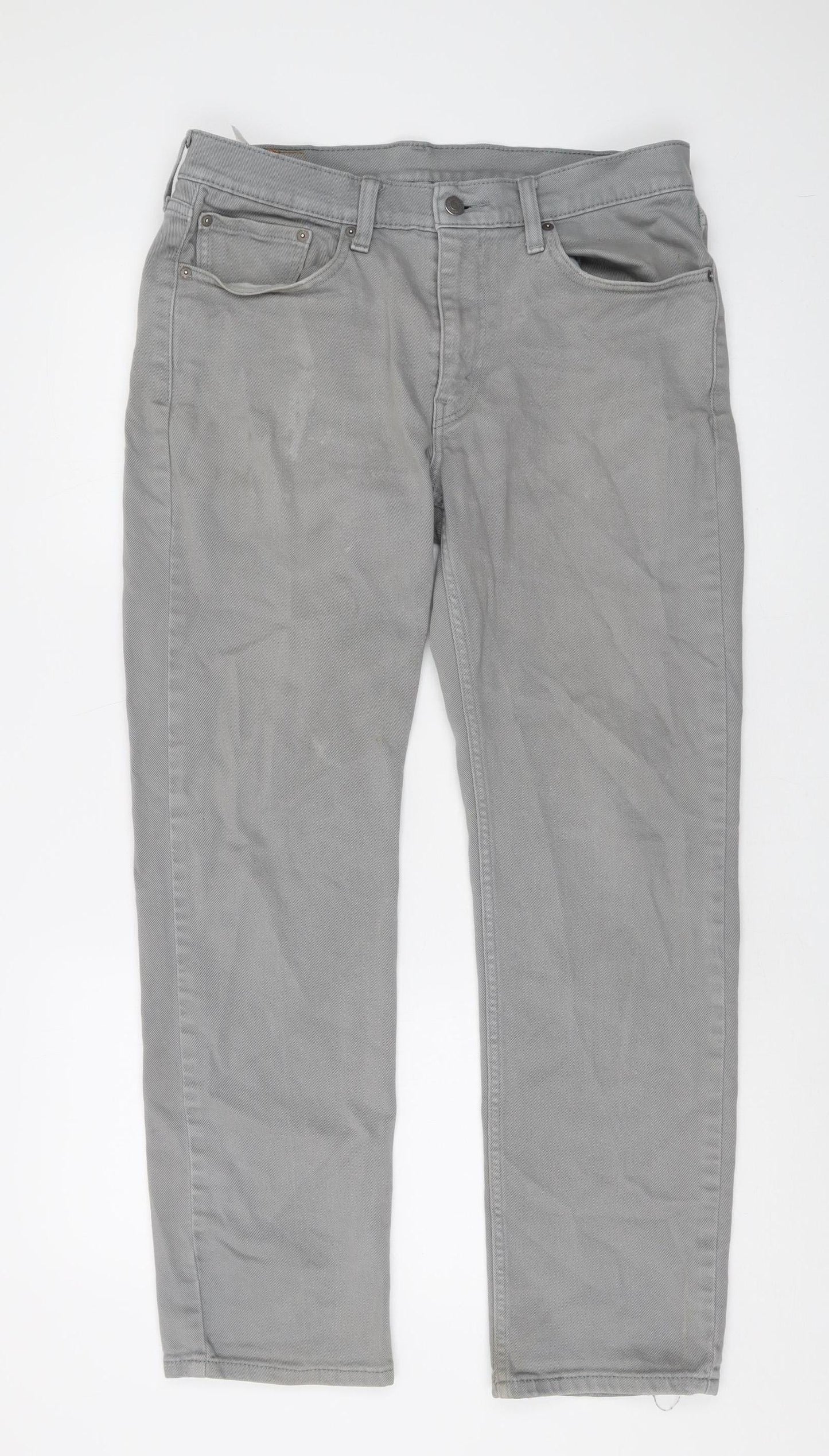 Levi's Men's Grey Straight Jeans Size 33