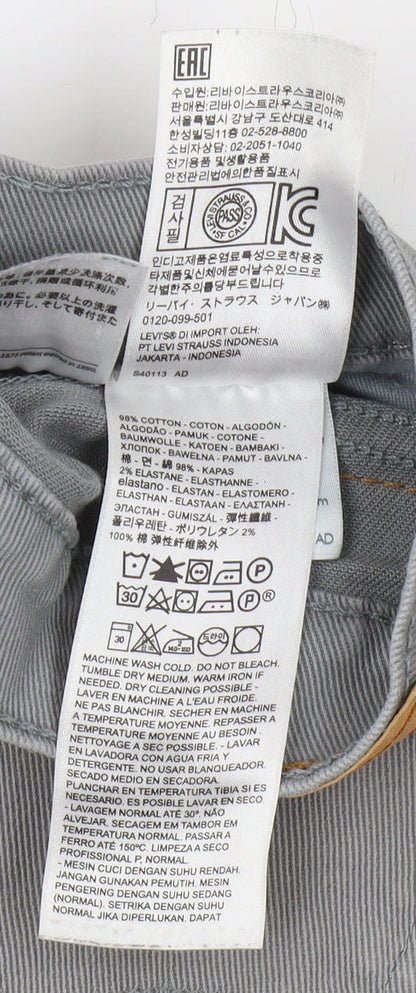 Levi's Men's Grey Straight Jeans Size 33