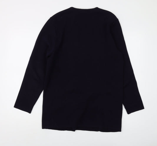 Jaeger Women's Black V-Neck Cardigan - Size 34