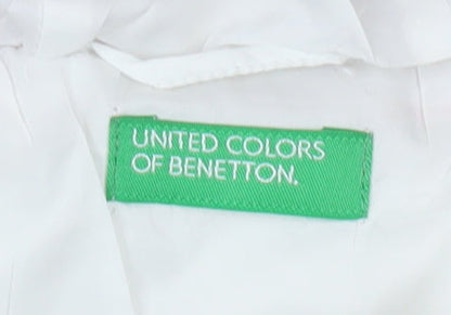 Benetton Girls Pink Multicolour Puffer Jacket Age 2-3