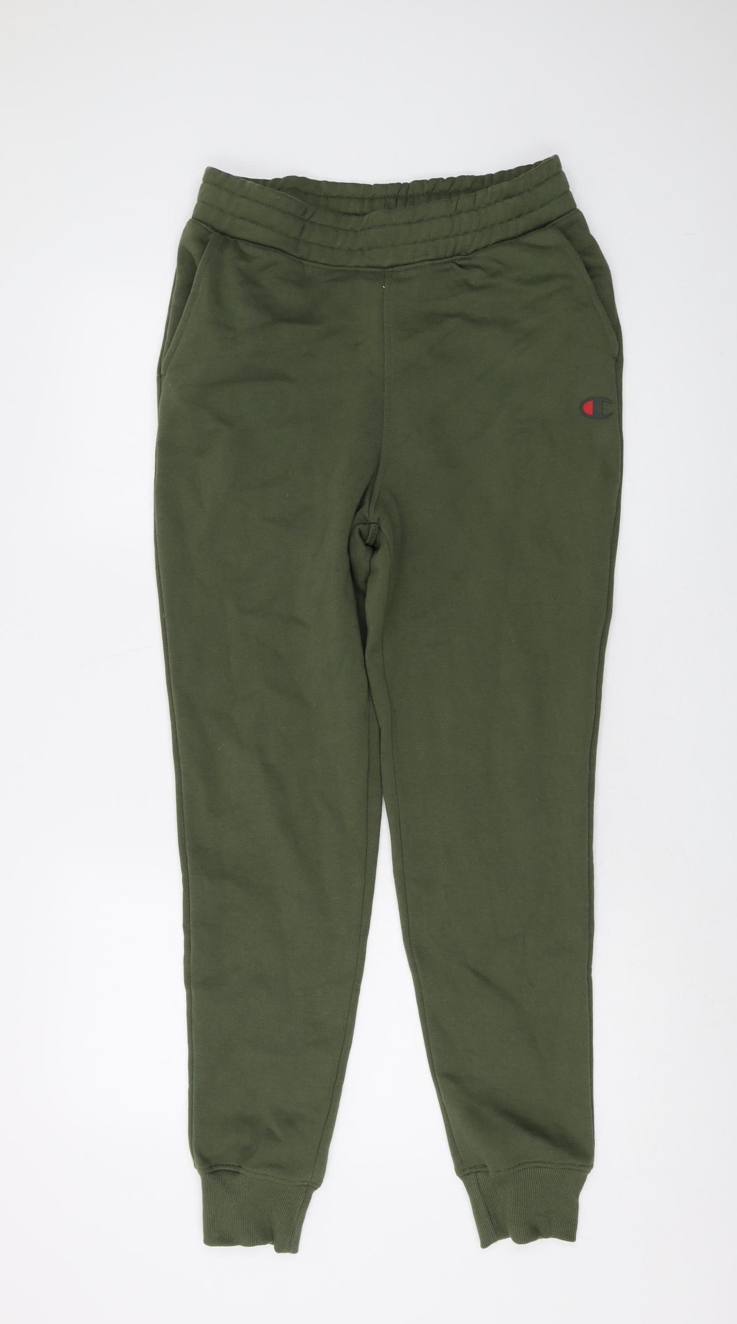 Mens UK Size S Champion Regular Fit Jogger Green Trousers