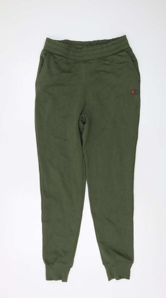 Mens UK Size S Champion Regular Fit Jogger Green Trousers