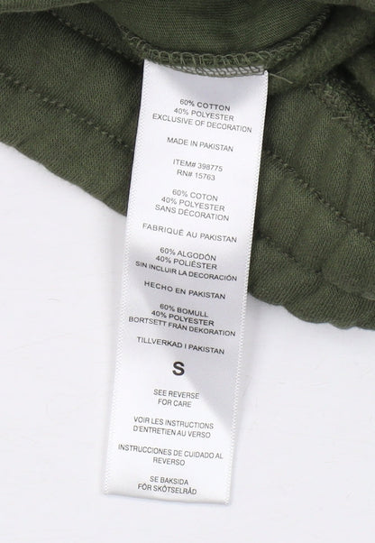 Mens UK Size S Champion Regular Fit Jogger Green Trousers