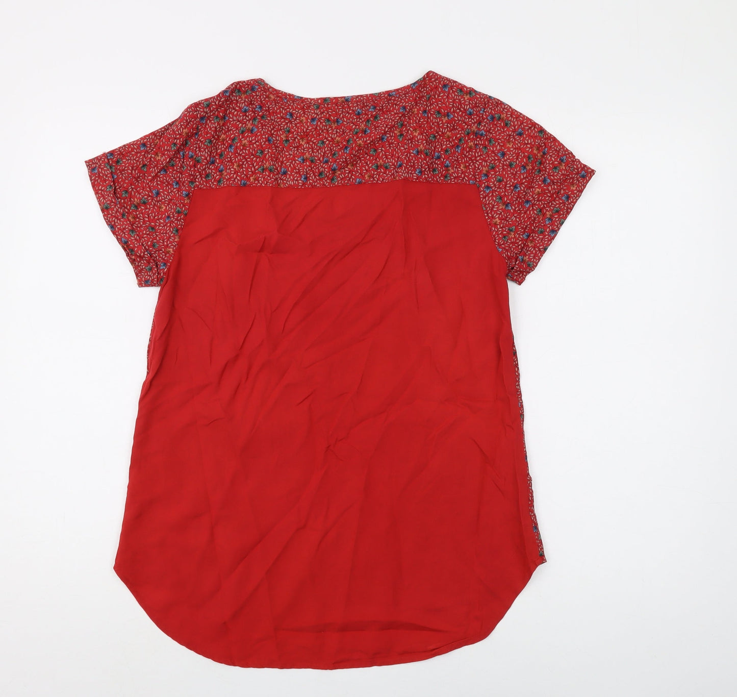 FatFace Women's Red Floral Blouse Size 10 for Casual Spring