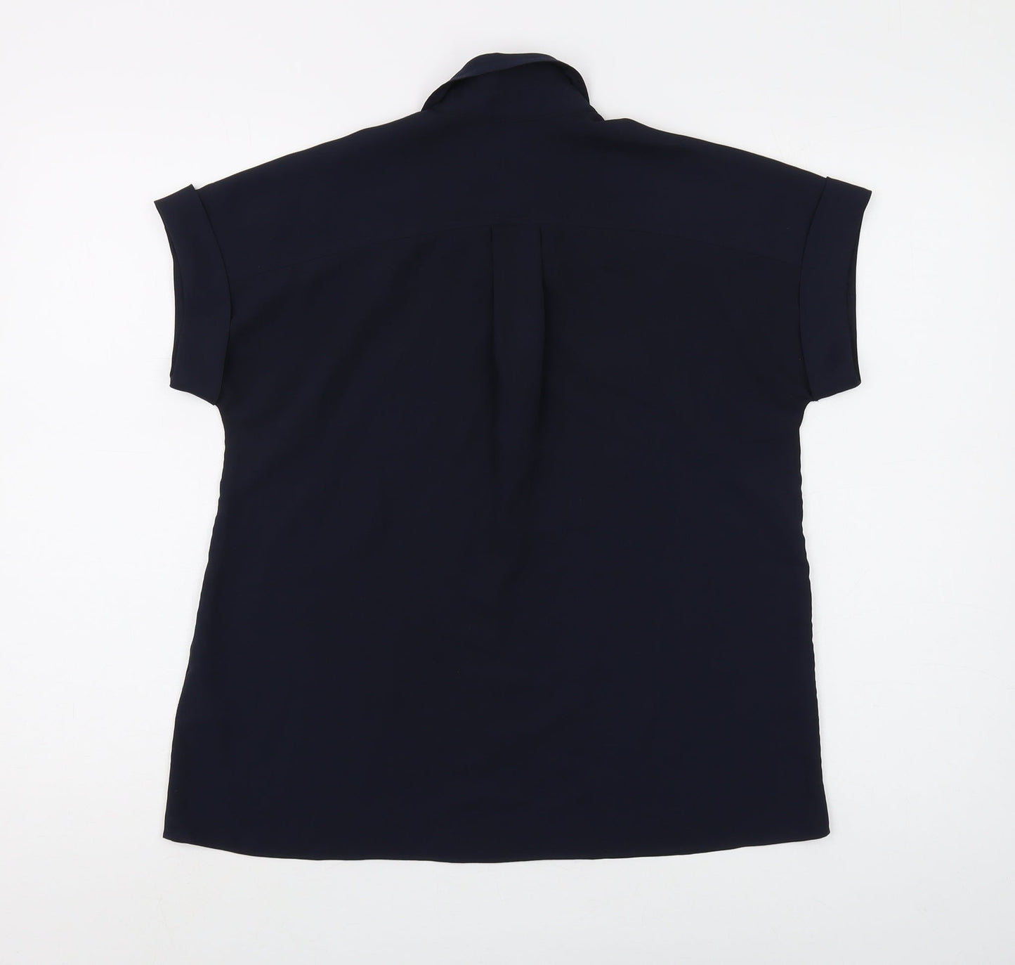 Womens UK Size 2 Tommy Hilfiger Blue Basic Blouse