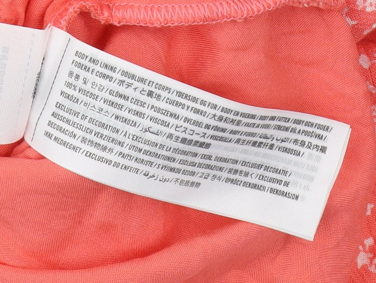 Hollister Women's Pink Floral Playsuit XS Summer Casual