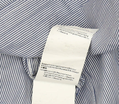 Hugo Boss Men's Blue XL Slim Fit Striped Shirt