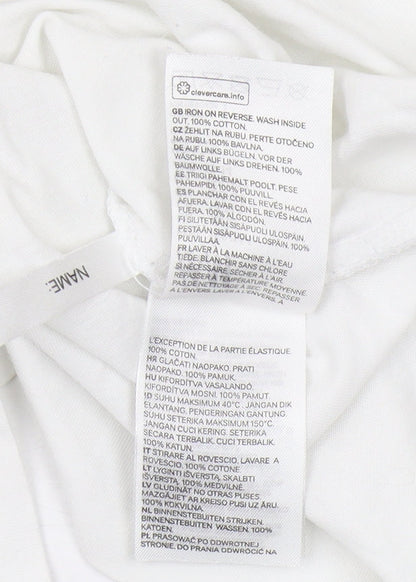 H&M Boys' White Graphic Long Sleeve T-Shirt 12-14Y