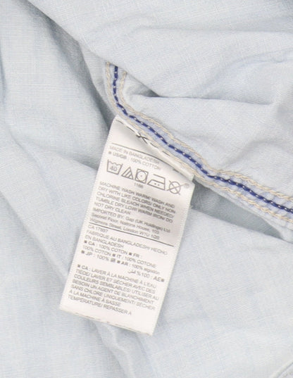 Gap Men's Blue Casual Button-Up Shirt M Long Sleeve