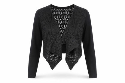Womens UK Size M Sandwich Black Shrug Jumper
