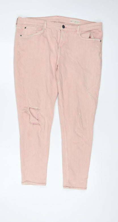 Red Herring Women's Pink Skinny Jeans Size 16