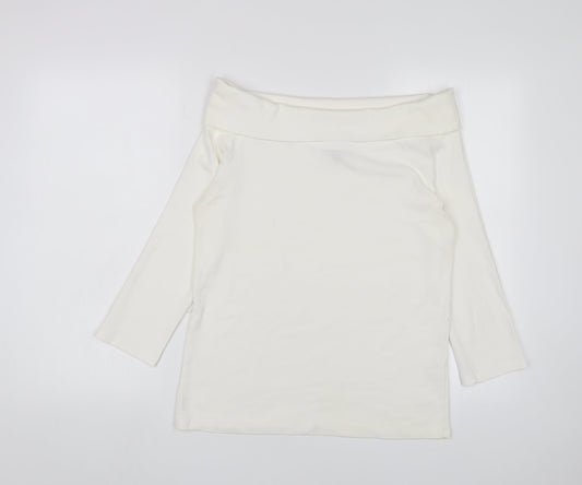Womens UK Size 16 Monsoon White Basic Blouse