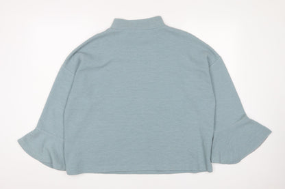 French Connection Women's Blue Relaxed Fit Jersey Top