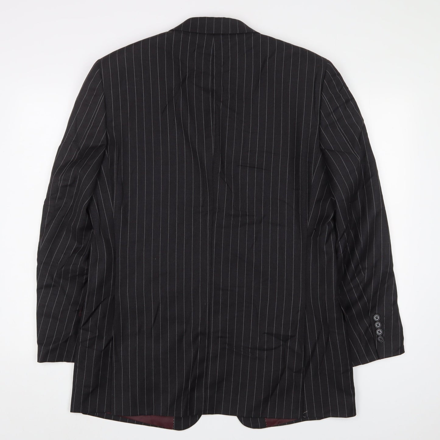 Mens UK Size 42 Dehavilland Regular Black Suit Jacket