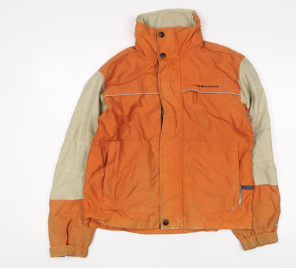 Mens UK Size S Saddlecraft Orange Rain Coat