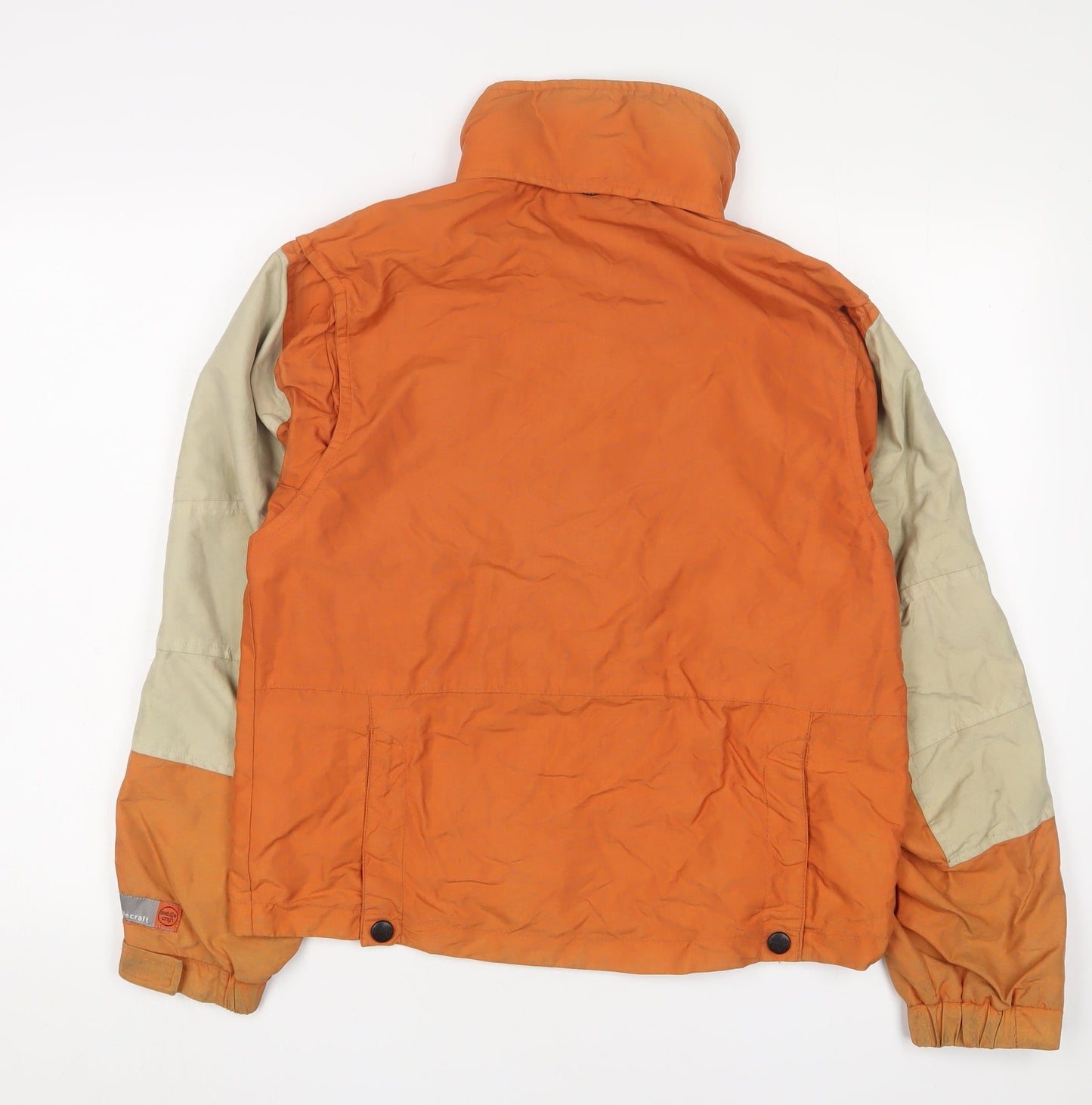 Mens UK Size S Saddlecraft Orange Rain Coat