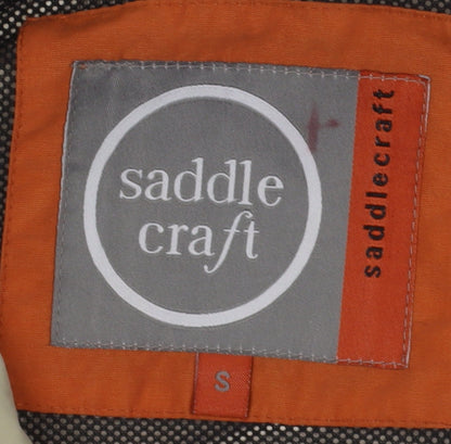 Mens UK Size S Saddlecraft Orange Rain Coat