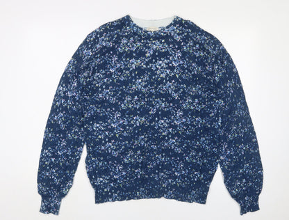 Womens UK Size L Monsoon Blue Pullover Jumper