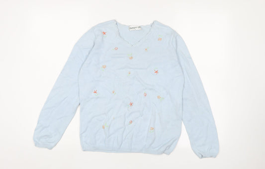 Womens UK Size S Jumper Blue Jumper Jumper