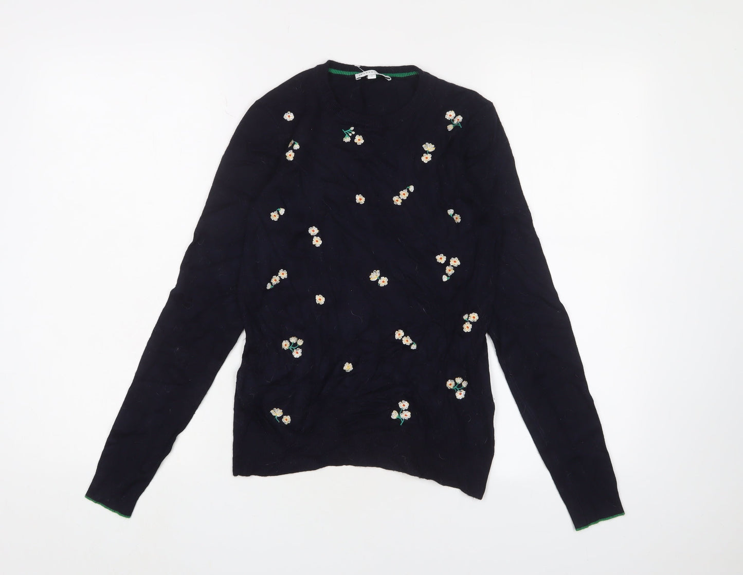 Womens UK Size 4 Warehouse Blue Pullover Jumper