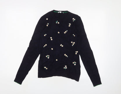 Womens UK Size 4 Warehouse Blue Pullover Jumper