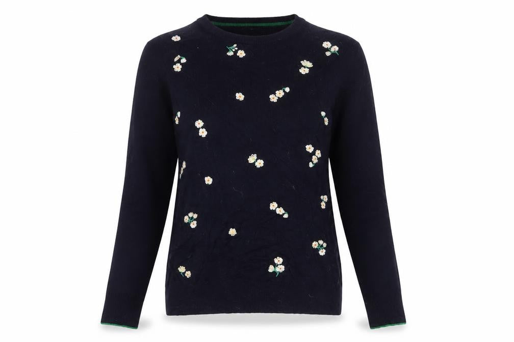 Womens UK Size 4 Warehouse Blue Pullover Jumper